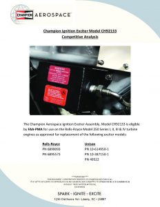 thumbnail of CH92133 M250 Ignition Exciter Competitive Analysis April 2017