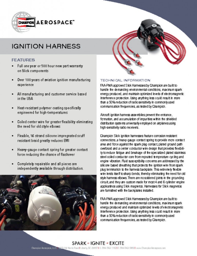Ignition Harness Champion Aerospace