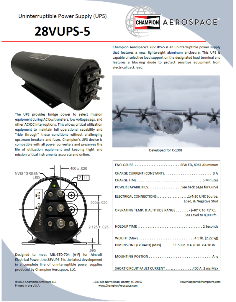 UPS Champion Aerospace